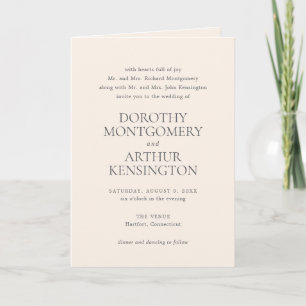 Invitation Code QR neutre Terre moderne Mariage élégant