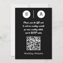 Code QR noir et blanc, simple et chic