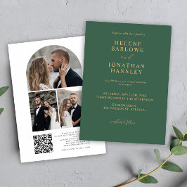 Invitation Code QR officiel minimaliste élégant Mariage moder