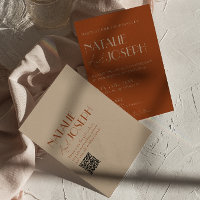 Code QR Or Argent Brûlé Élégant Mariage Vieille Fo