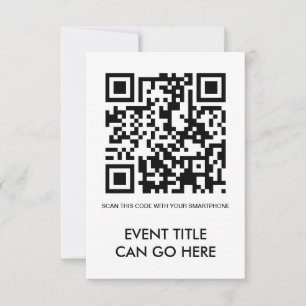 Invitation code QR personnalisable