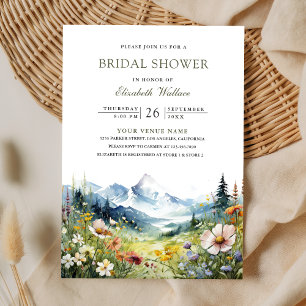 Invitation Code QR Prairie de Montagne Fleur Sauvage pour Ent
