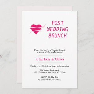 Invitation Coeur aimant