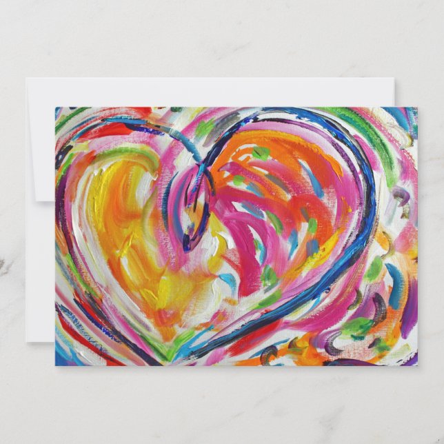 Invitation Coeur de joie (Devant)