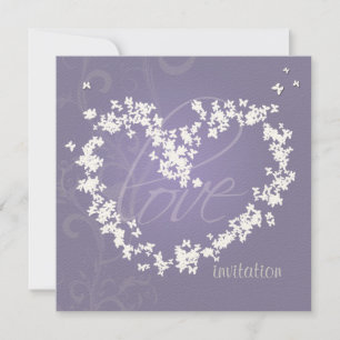 Invitation Coeur de papillons/invitations