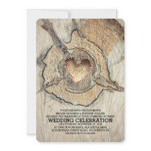 Coeur en bois sculpté Arbre rustique
