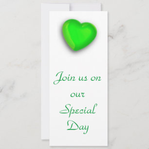 Invitation Cœur Vert