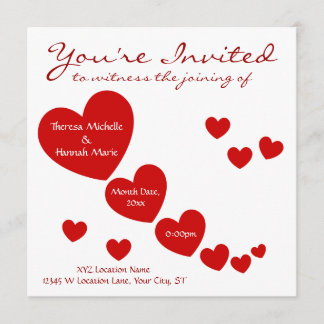 Invitation Coeurs