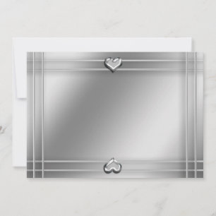 Invitation Coeurs d'argent