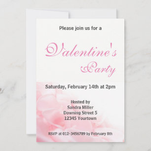Invitation Coeurs de verre romantique Heureuse Sainte-Valenti