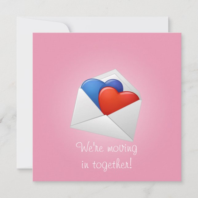 Invitation Coeurs et Cupidons (Devant)