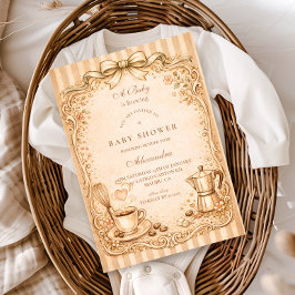Invitation Coffee Lover Baby Shower