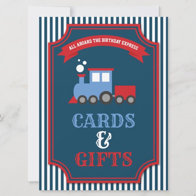 Invitation Coffret d'anniversaire de fête à thème (Devant)