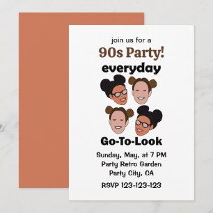 Invitation Coiffure Space Buns Look Quotidien Soirée 90s