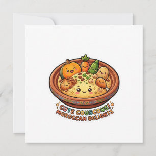 Invitation Col Cute Kawaii Couscous Marocain Vendredi Rassemb