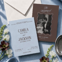 Cold Blue and Brown Wedding