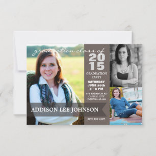 Invitation Collage de bannières classiques à la cérémonie de 