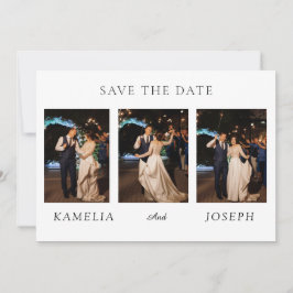 Invitation Collage de mariage minimaliste moderne | Écriture 