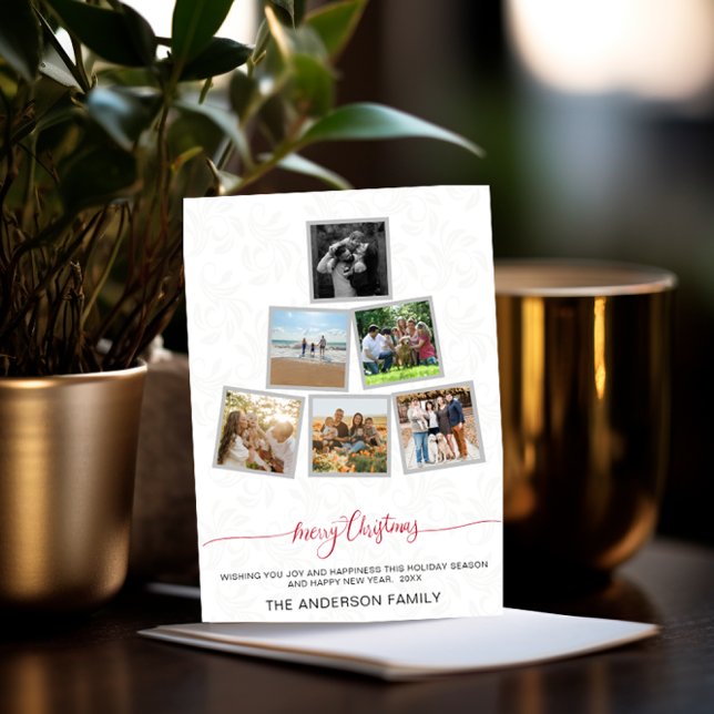 Invitation Collage de Noël moderne tendance Photo Holidays (Créateur téléchargé)