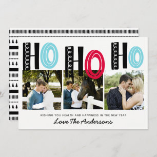 Invitation Collage de photos de Noël en scandinave