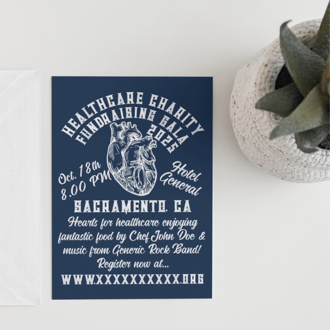 Invitation Collecte de fonds de l'organisme de bienfaisance d (Créateur téléchargé)