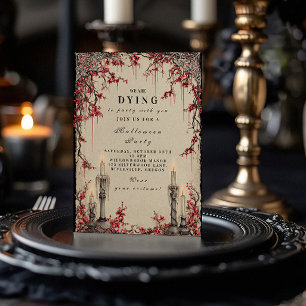 Invitation Collecte d'Halloween aux chandelles