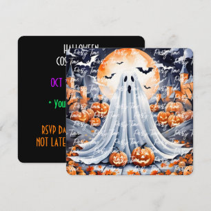 Invitation Collection d'automne Citrouille moderne d'Hallowee