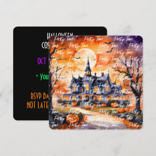 Invitation Collection d'automne Citrouille tendance d'Hallowe