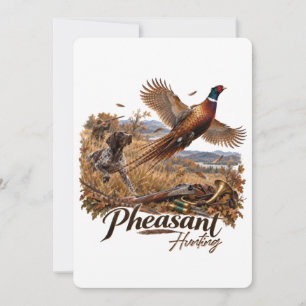 Invitation Collection de chasse du Pointer à poil court allem
