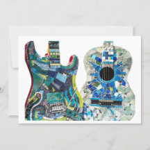 Collection de guitares mosaïques Bohème Chic