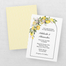 Collection de mariage Citron Méditerranéen