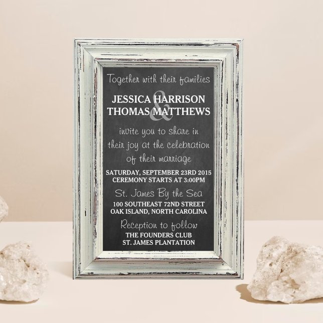 Invitation Collection de Mariage de cadre et de tableau de bo (Créateur téléchargé)