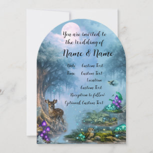 Invitation Collection de mariage Élégance Bioluminescente