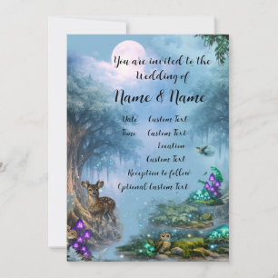 Invitation Collection de mariage Élégance Bioluminescente