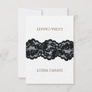 Invitation Collection de Mariages en dentelle noire antique :