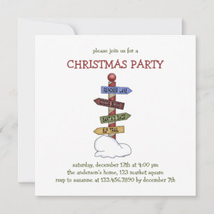Invitation Collection de Noël ・ Panneaux de la rue du Pôle No