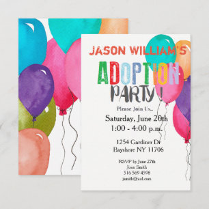Invitation Collection de partie d'adoption