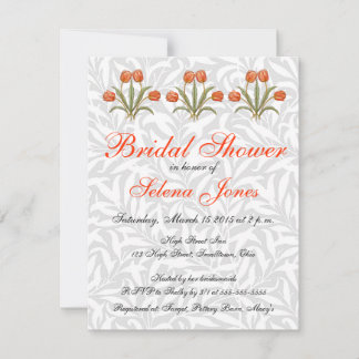 Invitation Collection de peinture vintage Tulip Morris