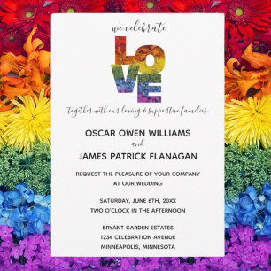Invitation Collection d'invitations de mariage homosexuel LOV