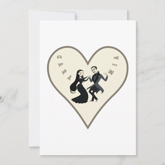 Invitation Collection "famille Éffrayante" (Devant)