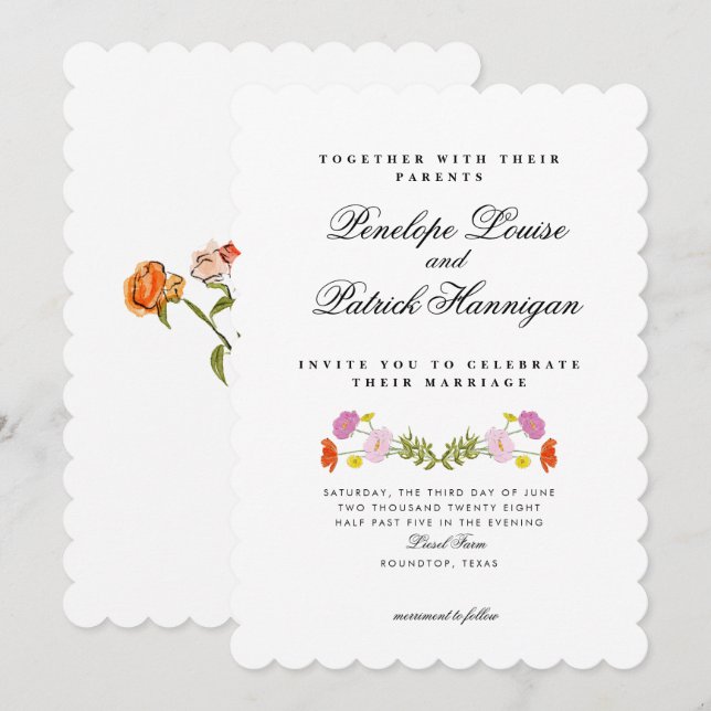 Invitation | Collection Poppy + Patrick (Devant / Derrière)