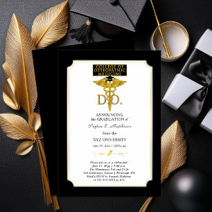 Invitation Collège de médecine ostéopathique DO Médecin diplô