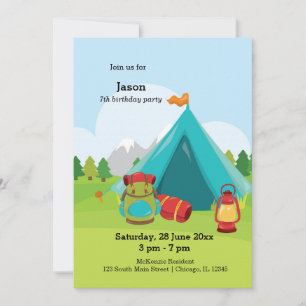 Invitation Colonie de vacances