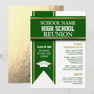 Invitation Colonnes de l'école Bannière Classe personnalisée