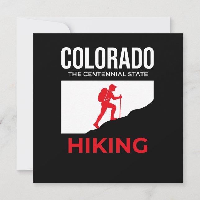 Invitation Colorado Hiking – The Centennial State USA (Devant)