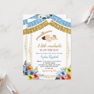 Invitation Colorée et Dorée Charro pour une Fiesta