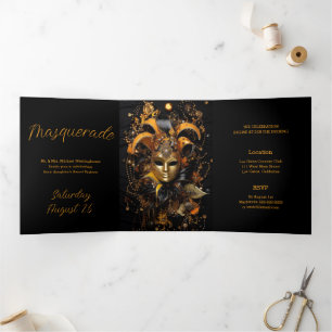 Invitation Colorée Masquerade Party