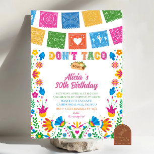 Invitation colorée pour une fête surprise mexicain