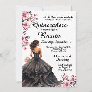 Invitation Colorée Quinceanera