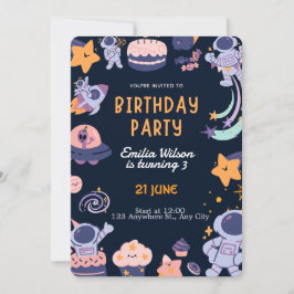 Invitation Colorful Kids Birthday Party Design – Fun 